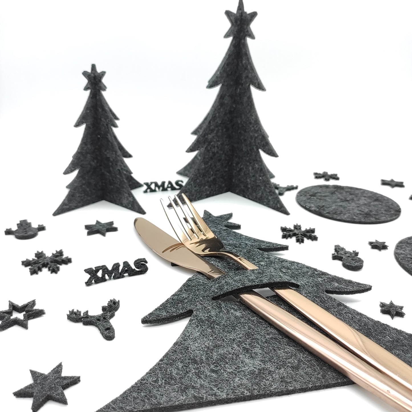 Weihnachtdeko-Bestecktaschen