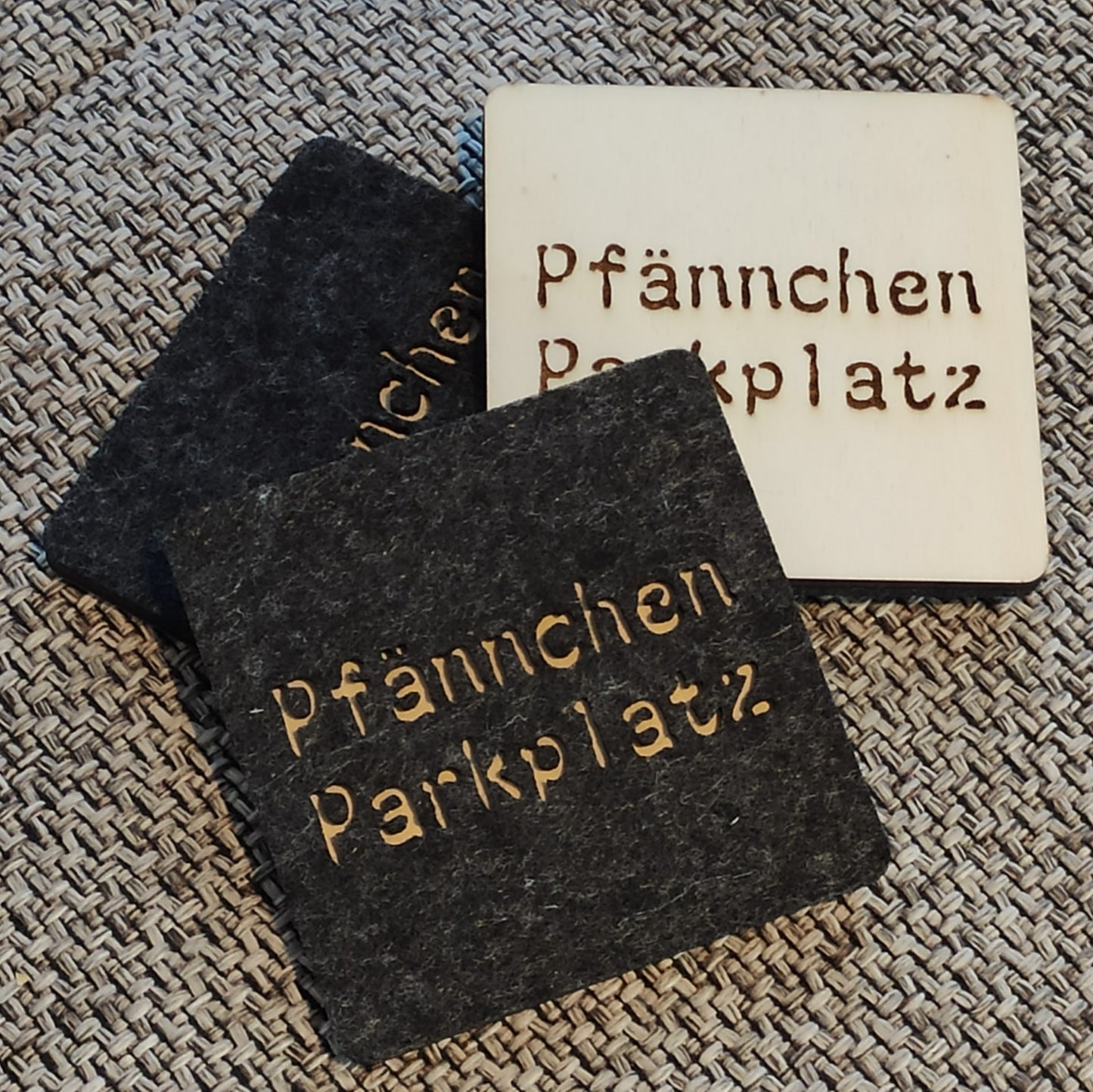 Filzunterstzer - Raclette - Pfaennchen Parklatz