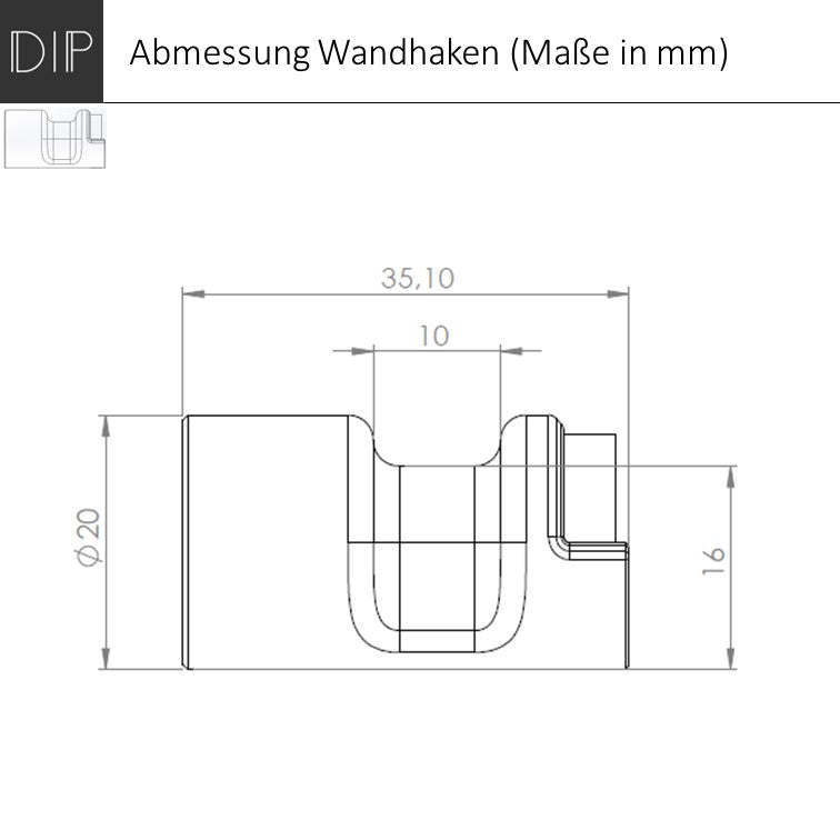 Wandhaken - Smiley