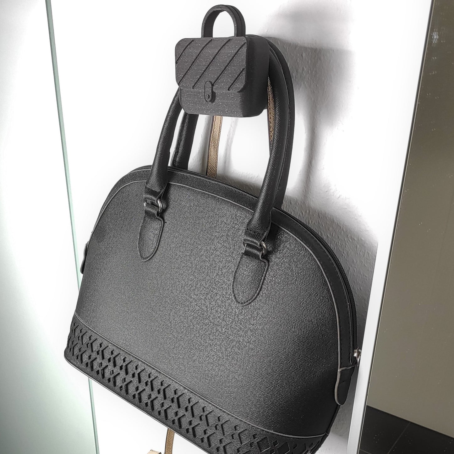 Wandhalter - Taschen schwarz glitzer Taschen