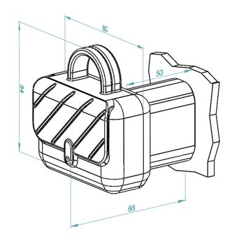 Wandhalter - Taschen Maße