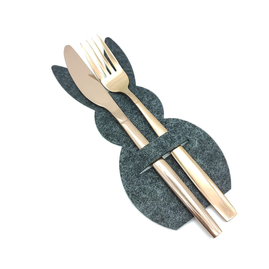 Osterdeko - Bestecktaschen aus Filz