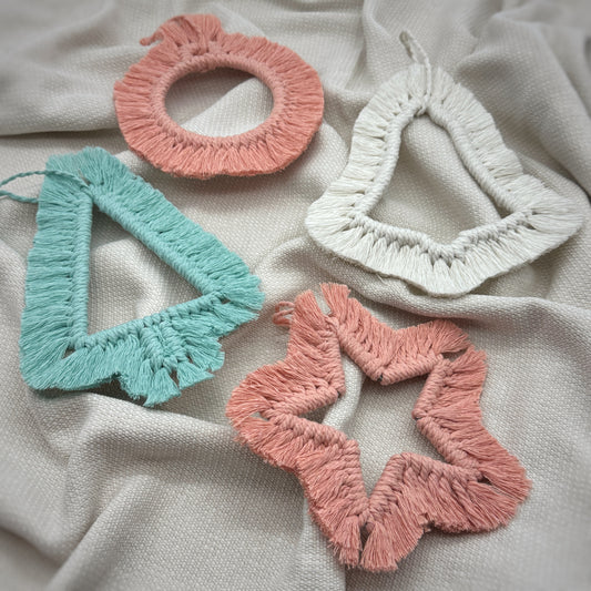 Makramee - Weihnachtsdeko