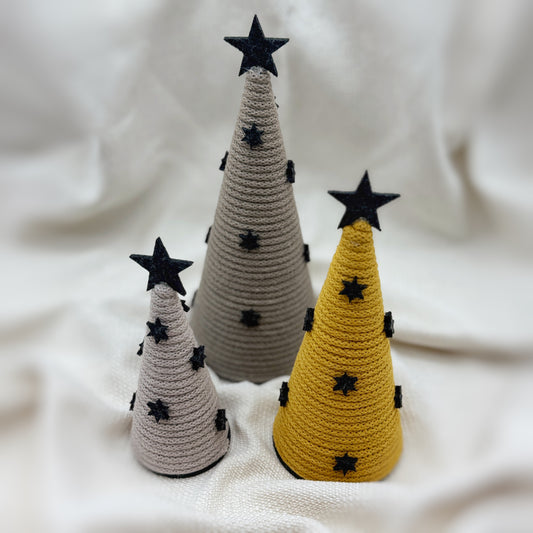 Makramee-Weihnachtsdeko Baum