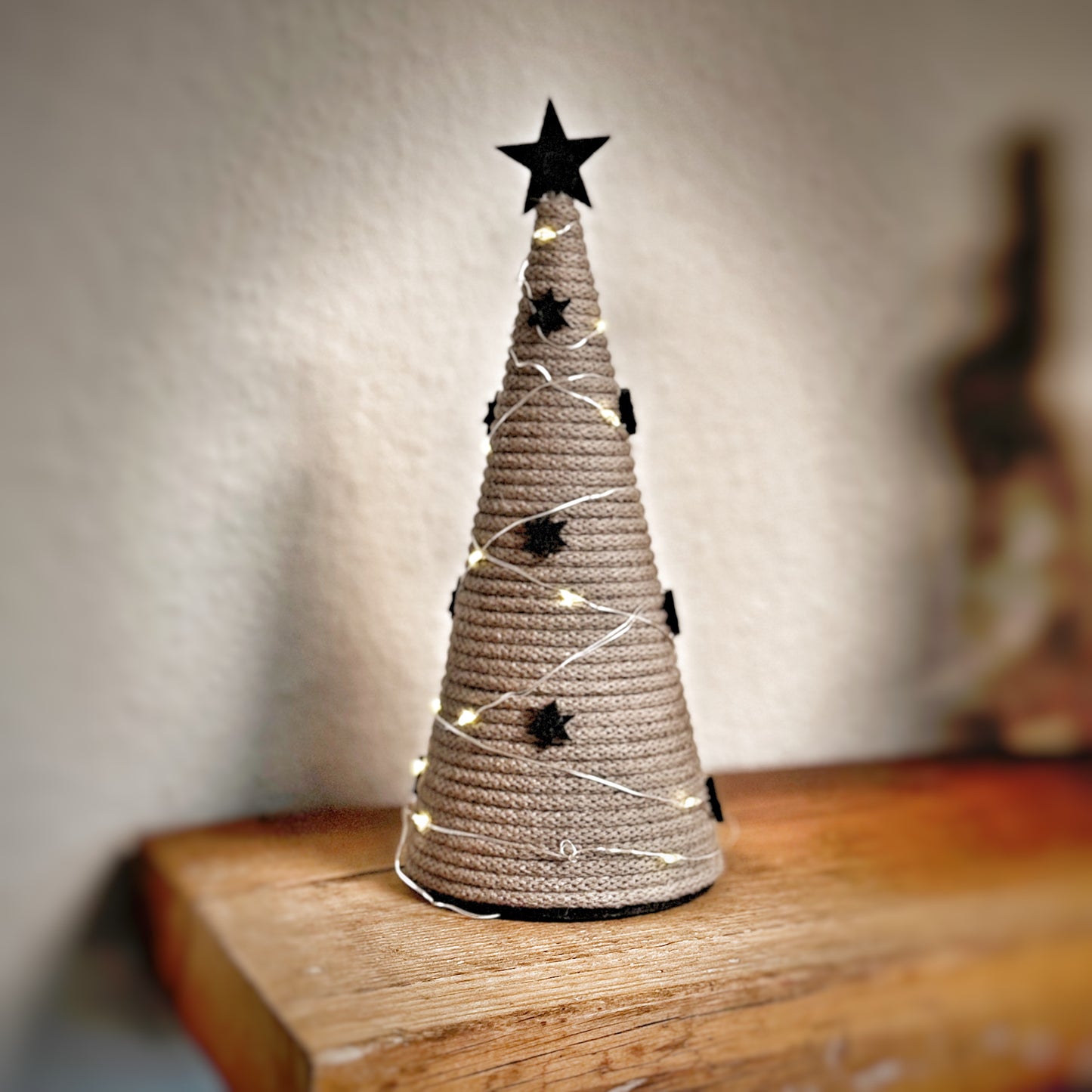 Makramee-Weihnachtsdeko Baum