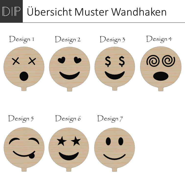 Wandhaken - Smiley