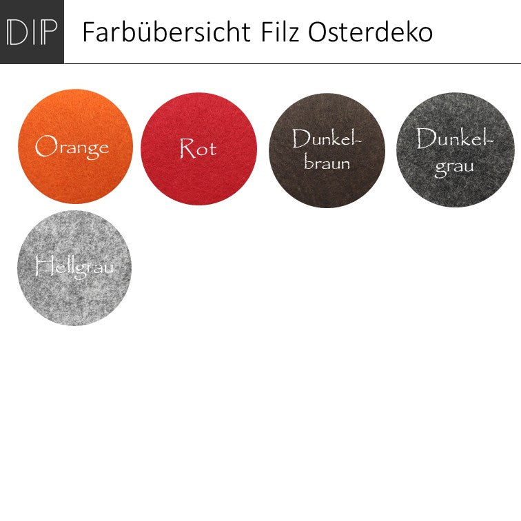 Osterdeko - Osteranhänger aus Filz oder Holz