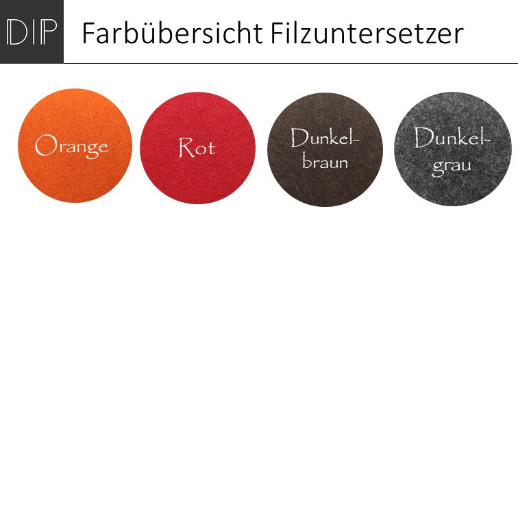 Filzuntersetzer - Faultiere