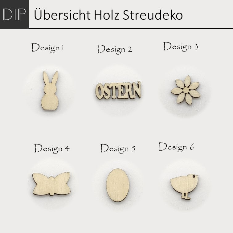 Osterdeko - Streudeko aus Filz oder Holz
