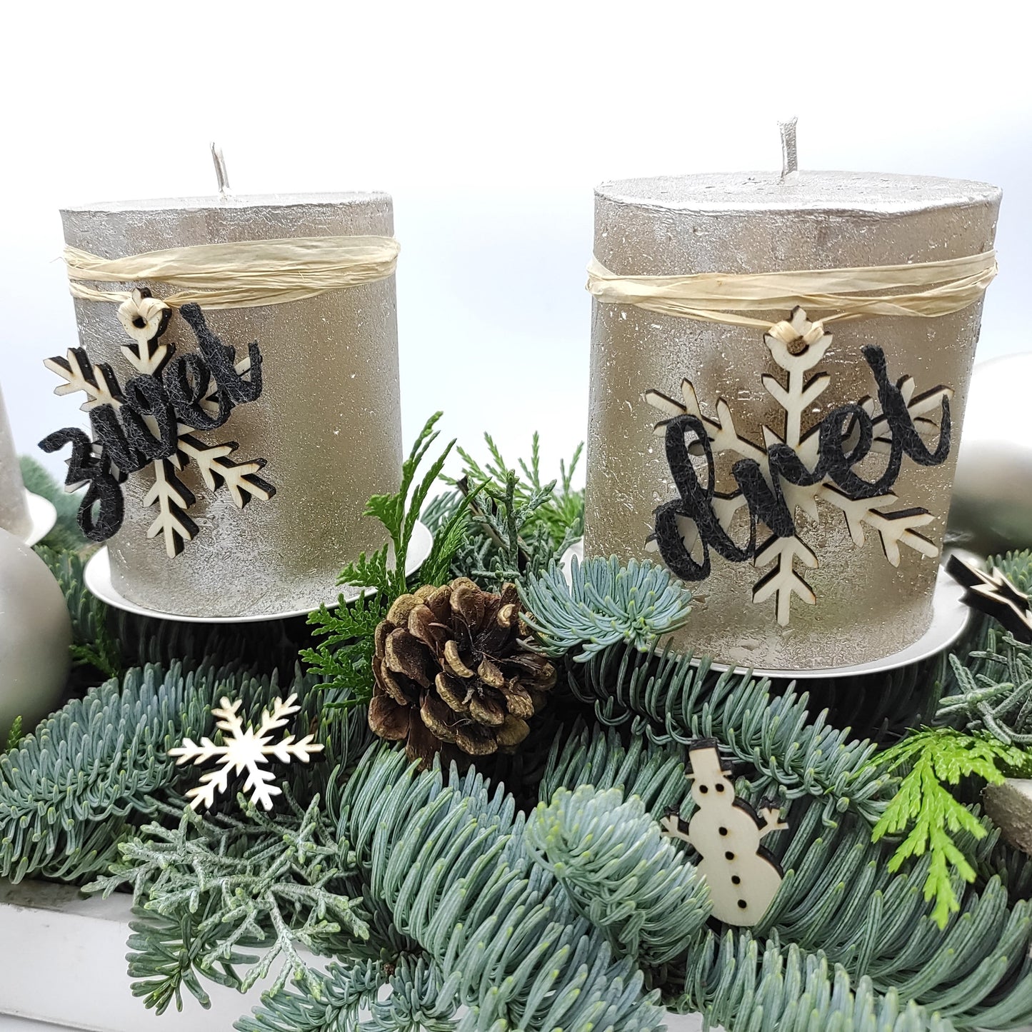 Weihnachtsdeko- Streudeko aus Holz