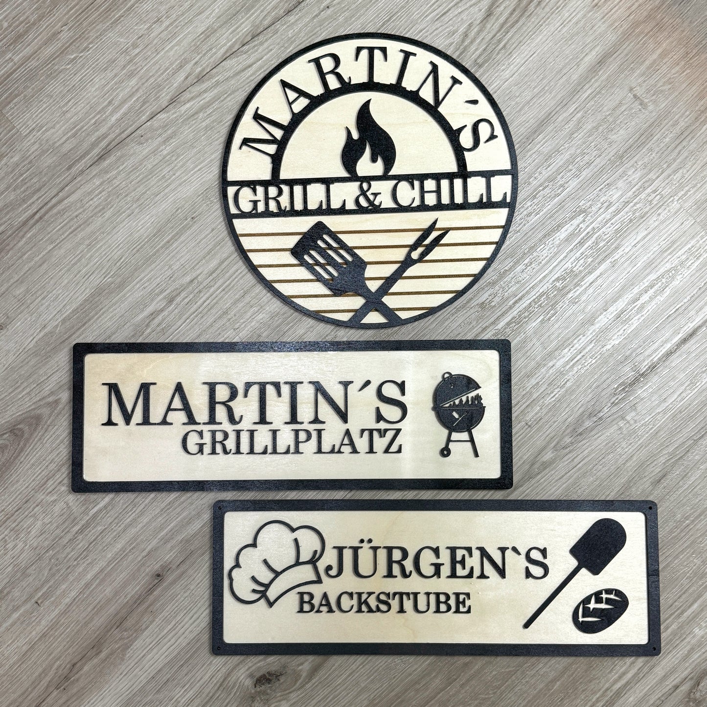Grillschilder
