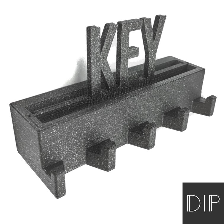 Wandhalter - Schlüssel schwarz glitzer 5 fach Halter  Key