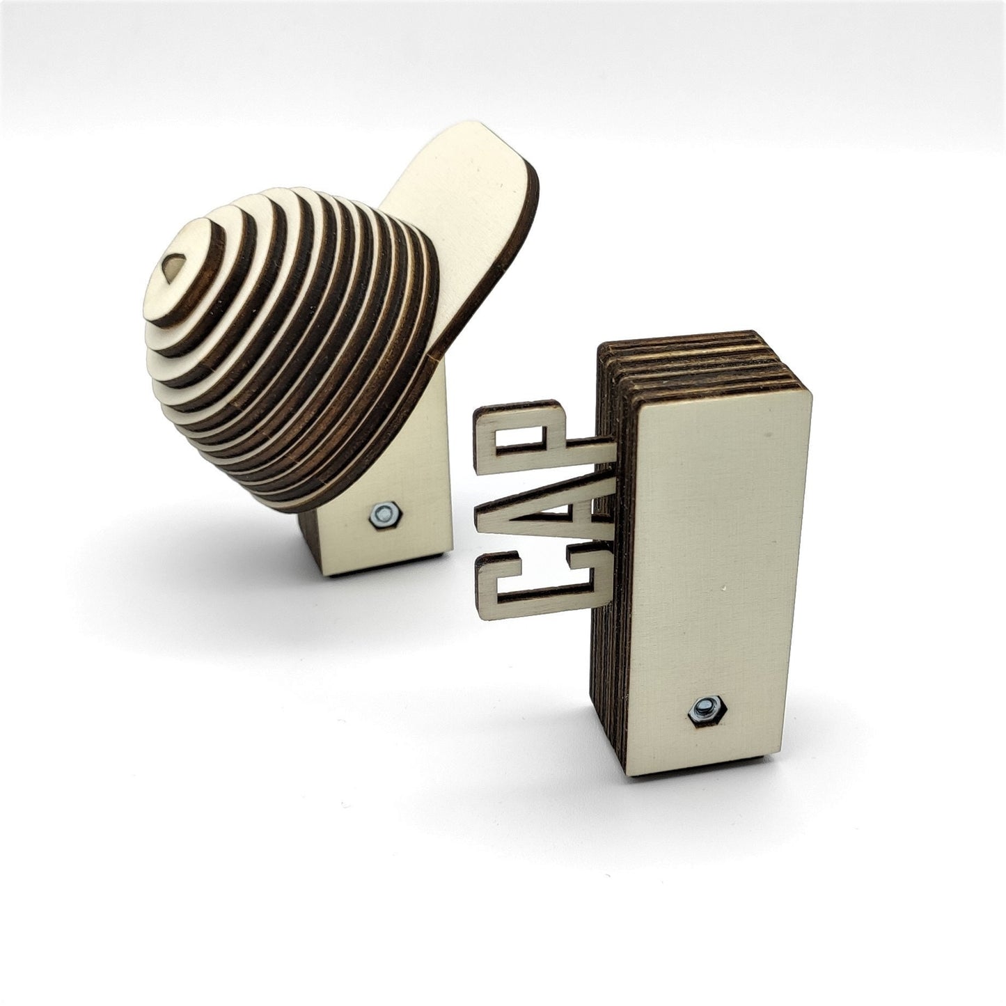 Wandhalter - Caps Wood Minicap Schriftzug 