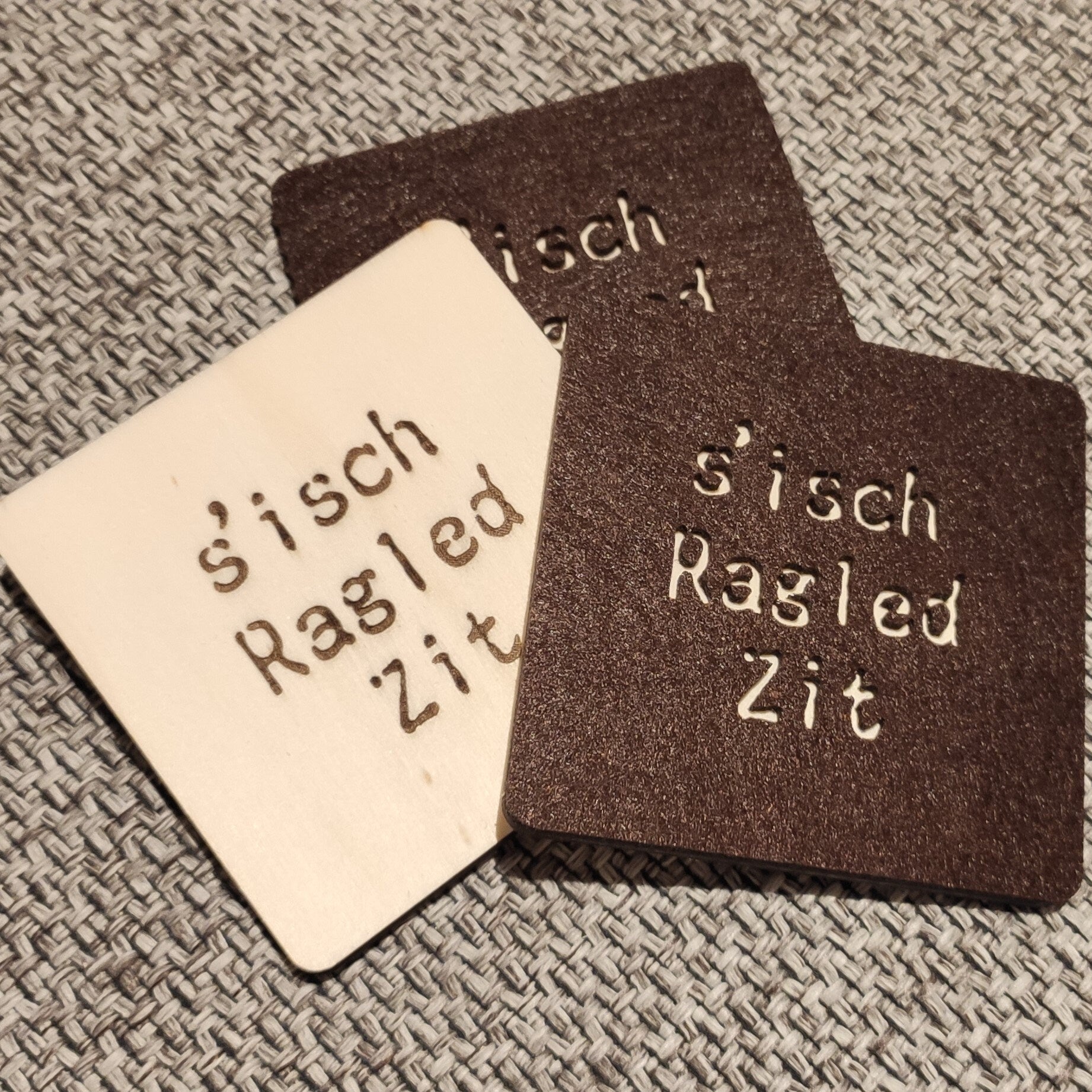 Filzunterstzer - Raclette - sísch Ragled Zit