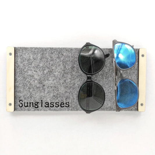 Wandhalter - Sonnenbrillen Filz hellbrau PappelWandhalter - Sonnenbrillen Filz